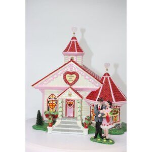 Dept 56 Snow Village - Chapel of Love, Set of 2